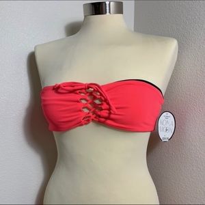 Kona Moon Haley Top, Reversible coral/black